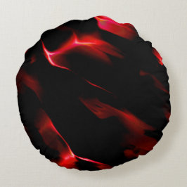 Röda sanddyner under nattmörker rund kudde