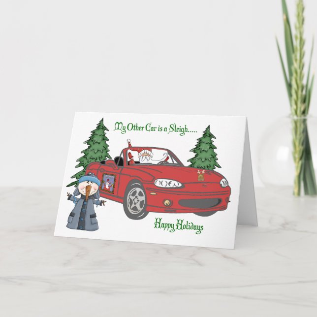 Röda Santa Helgkort (Framsida)