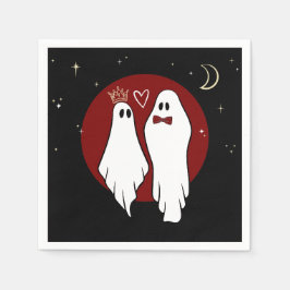Röda själsfränder Halloween-hälsning Pappersservett