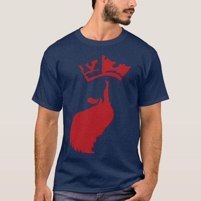 Röda skägret vid flottan tee shirt (Framsida)