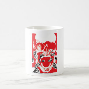 Röda skalle och ringar - kaffemugg