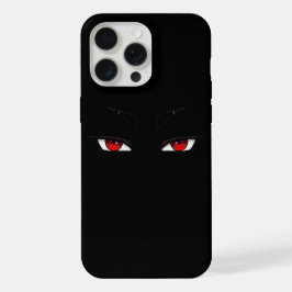 Röda skarpa anime-ögon på iphon 15 pro max-fodral