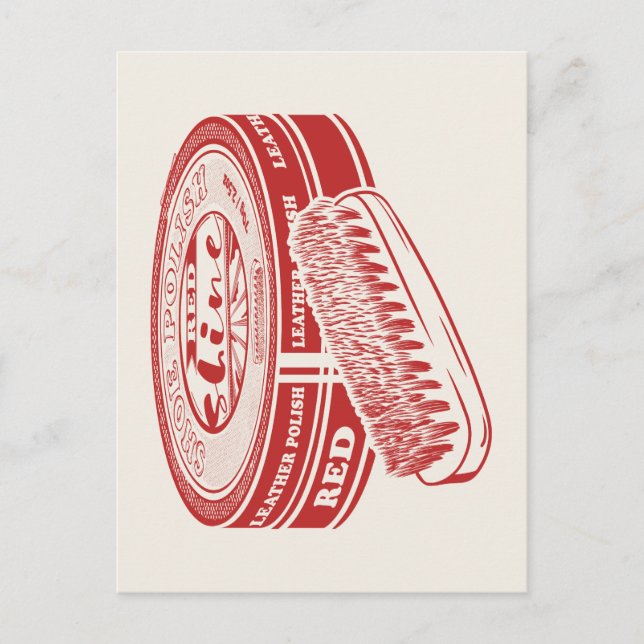 Röda skokarrot vykort (Framsida)