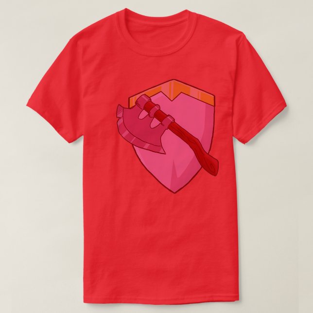 Röda skölden och Ax Classic TShirt T Shirt (Design framsida)