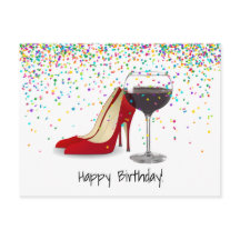 Röda skor och röda Vin