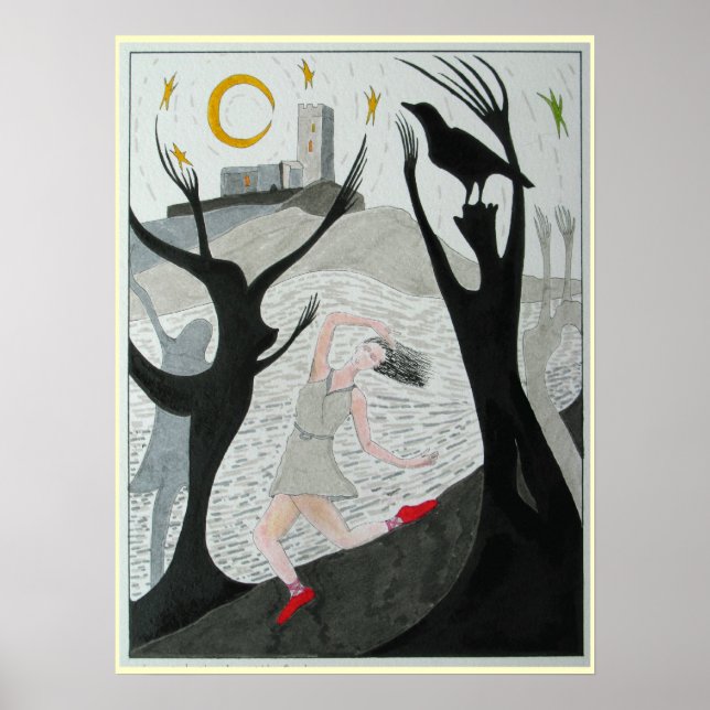 Röda skor poster (Framsidan)