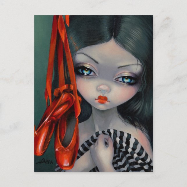 "Röda skor" vykort (Framsida)