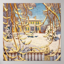 Röda slädhuset, vinter | Lawren Harris |