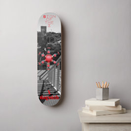 Röda Slutet Tider Mini Skateboard Bräda 18,5 Cm