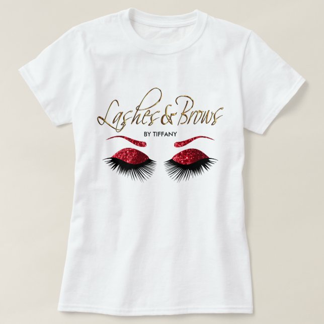 Röda snärtar och krön - t shirt (Design framsida)