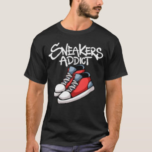 Röda sneakers streetwear t shirt