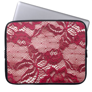 Röda snöre: elastisk jacwardtextil. laptop fodral