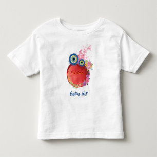 Röda söta små killar samling anpassad text t shirt