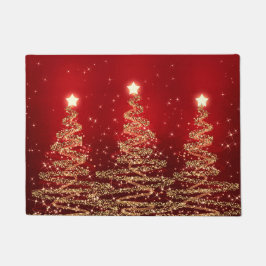 Röda Sparkling träd för elegant jul