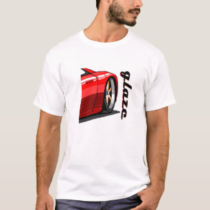 Röda sportbilshjul - ljusskygga fälgar t shirt