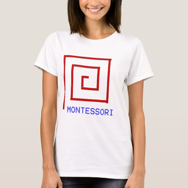 Röda Stänger Montessori T-shirt (Framsida)