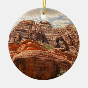 Röda Sten Canyon sten-bildningen i Las Vegas Neva Julgransprydnad Keramik