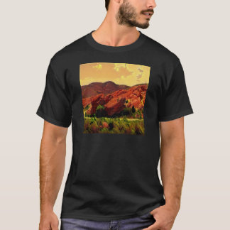 Röda stenar parkerar Denver Colorado Tee Shirt