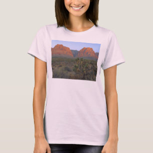 Röda stenar som är högra på soluppgången t-shirt