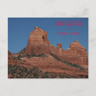 Röda Stenen i Sedona, Arizona Postcard Vykort