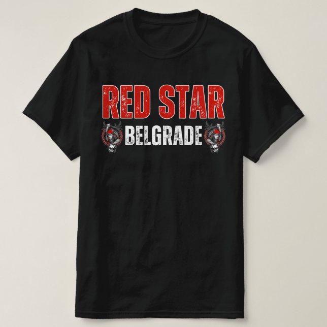 Röda Stjärna Belgrad Supporter T Shirt (Design framsida)