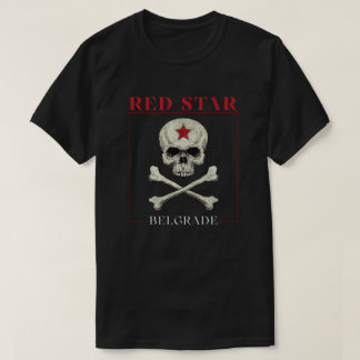 Röda Stjärnan Belgrad Fan Skalle T Shirt