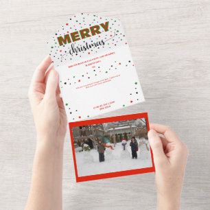 Röda stjärnor för god jul Grönt