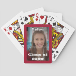 Röda Studenten-fotospelkort Casinokort