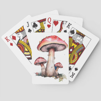 Röda svampar casinokort