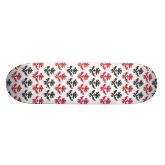 Röda & svart Damasque grafitti Skateboard Bräda 21,5 Cm