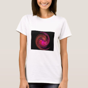 RÖDA SVART ROSOR TÄNDER VIRVELN, Fractalkonst T Shirt