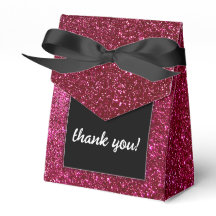 Röda svarta och vita Chicen Modern Bröllop Glitter