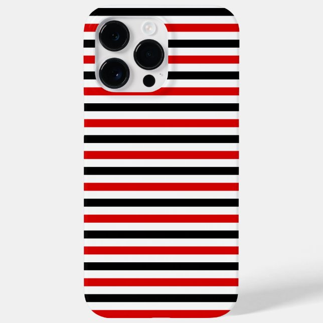 Röda svarta och vita randiga design (Baksida)