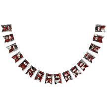 Röda, svarta och vita Snögubbar