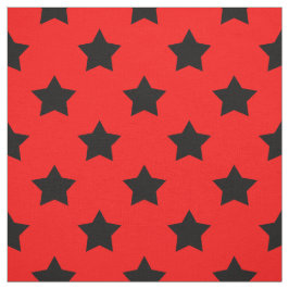 Röda svarta stjärnor Mönster dekorativ textil