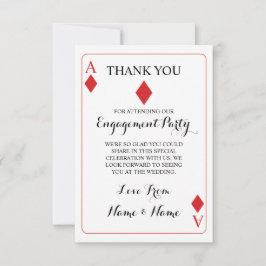 Röda Tack Spelkort Ess Diamant K & Q Kort