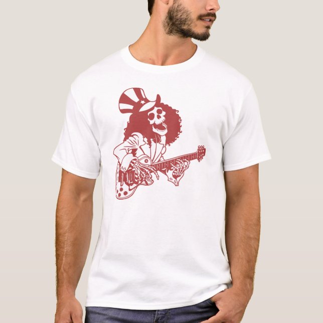 Röda tacksamma Ted - T-shirt (Framsida)