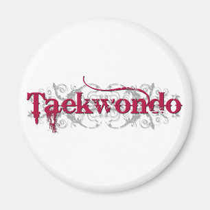 Röda Taekwondo Magnet
