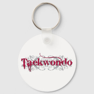Röda Taekwondo Nyckelring