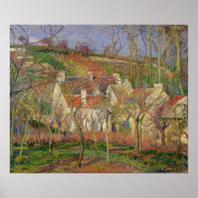 Röda Tak eller hörnet av en by Poster (Framsidan)