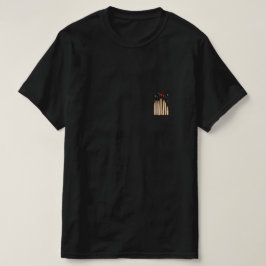Röda tändstickor Minimalistisk grafisk konst T-shi T Shirt