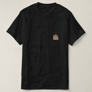 Röda tändstickor Minimalistisk grafisk konst T-shi T Shirt