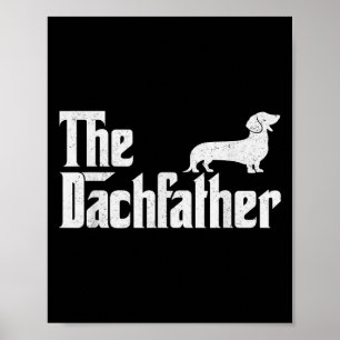 Röda Taxen Roliga Wiener Hund Presentidéer För Män Poster