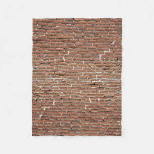 RÖDA TEGELSTENAR FLEECEFILT