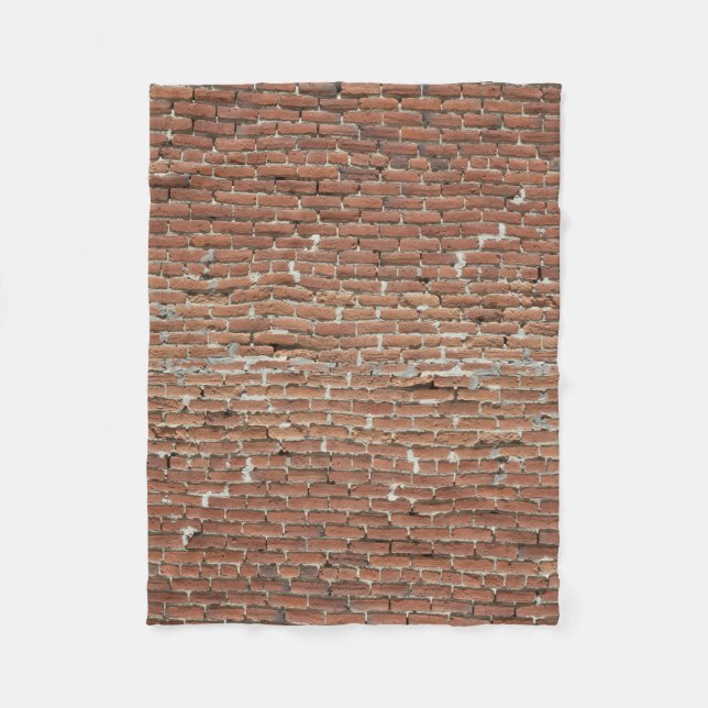 RÖDA TEGELSTENAR FLEECEFILT (Framsidan)