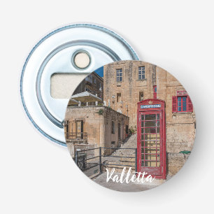 Röda telefonbås i Valletta Malta Flasköppnare