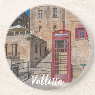 Röda telefonbås i Valletta Malta Underlägg