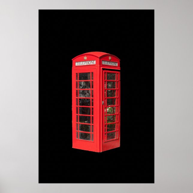 RÖDA TELEFONFÄLT POSTER (Framsidan)