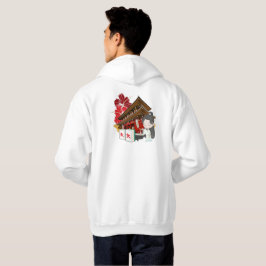 Röda tempelmelodier & Chibi Mahjong-konst Hoodie
