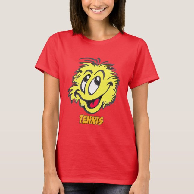 RÖDA tennis T-Shirt för kvinnor (Framsida)